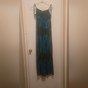 Element Blue and Green Maxi Dress